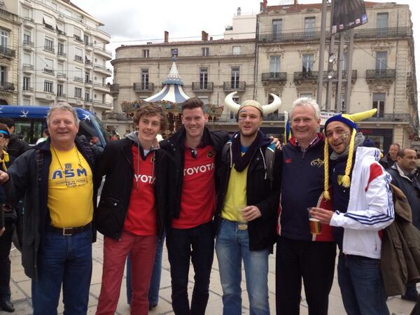 Frrezz's tweet photo. @Munsterrugby remember one year ago in Montpellier ! See you At the final!! http://t.co/rl3p9WdjYA