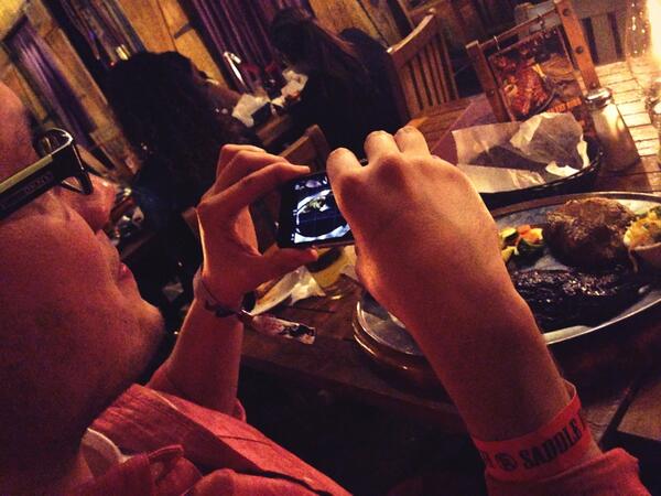 @agent_stu our agent tweeting a picture of his with. <a href="/matt_andersen/">Matt Andersen</a> patiently witnessing the miracle. -j