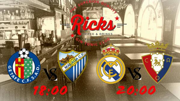 Rickscafeestepo's tweet photo. Esta tarde noche venid a disfrutad del malaga y del real madrid. Recordad esta semana cerveza Duff a tan solo 2'00€ http://t.co/KFKmP4Zrrw