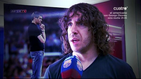 DeportesCuatro's tweet photo. Puyol, en nombre de la primera plantilla del Barça: "Siempre nos enseñó a luchar" http://t.co/uQkMBbSaiZ #TitoEtern http://t.co/puruYnWcPY