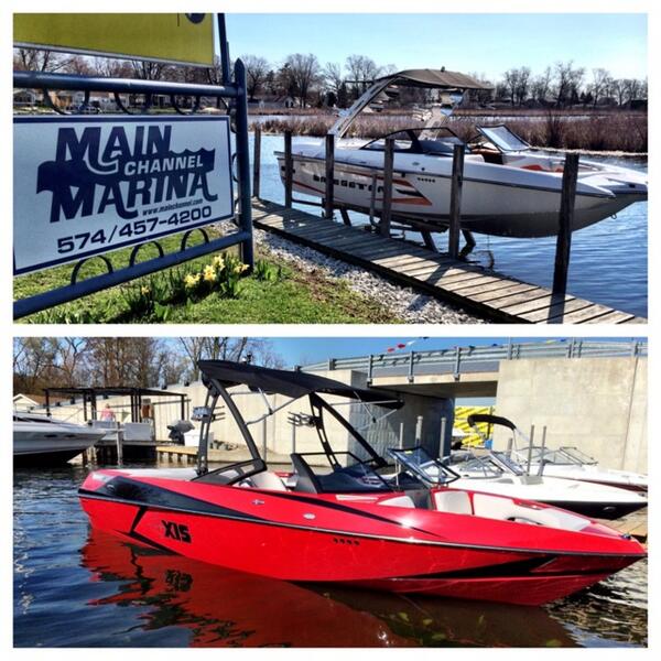 Beautiful day for an on water open house <a href="/mainchannel/">Main Channel Marina</a>. Get out here!