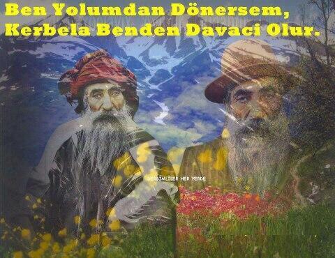 alevi_forum's tweet photo. Hüseyin, Kerbela'da Yezid'e biat etmedi, duruş sergiledi.
Seyit Rıza, Atatürke boyun eğmedi.
İzindeyiz Pir'im : http://t.co/h3szLm8HhE