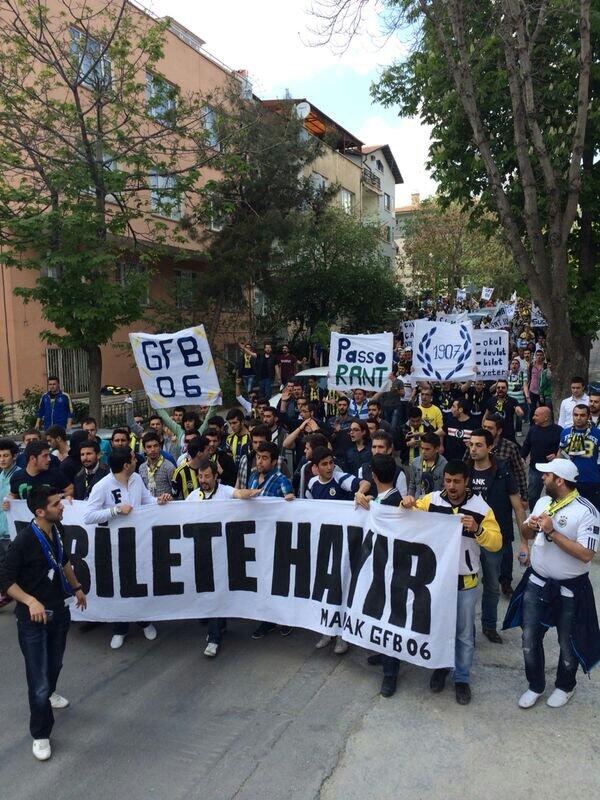 Boyun egmiyoruz TFF'ye yürüyoruz.  #EbileteHAYIR  #GFB06
