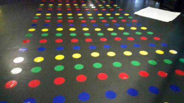 djntg's tweet photo. Twister floor ready to rock.... party tonight @CenturionStones with @DJBzkr @deepsymphonik and stephD http://t.co/bpIatcmcsB