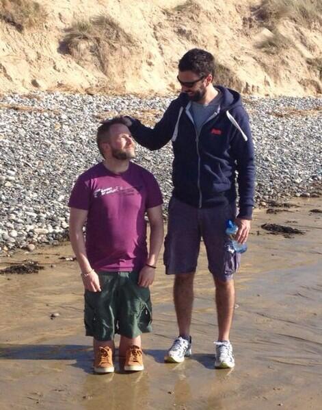 BlackburneMark's tweet photo. From a recent trip to Donegal. Found this wee man on the beach. I think he'd wandered off the 'Shire' lol. http://t.co/sMkTDwt07c