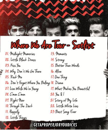 TheCelebCulture's tweet image. FULL SETLIST: One Direction kick off their massive worldwide stadium tour in Colombia thecelebculture.com/2014/04/26/ful…