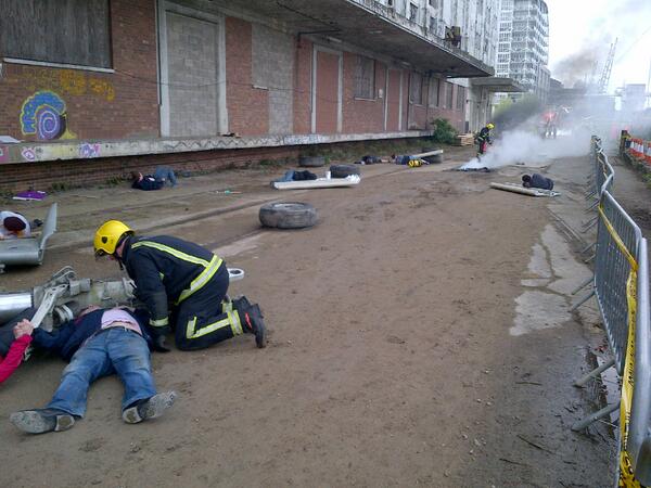LondonFire's tweet image. Happy for anyone to use our images, just copyright us. Remember to say that this isn't real #emergencyexercise