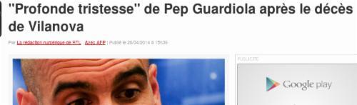 RouteurNews's tweet image. "#profonde tristesse" de #pepguardiola après le #décès de #vilanova  routeurnews.com/jET #2008 #jeudi