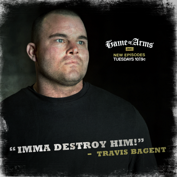 GameOfArmsAMC's tweet photo. .@TravisBagent doesn't hold back. What are some other great Bagent lines? #GameOfArms http://t.co/jK18xrBd20