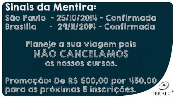 i_bra_le's tweet image. Curso Sinais da Mentira na #Linguagemcorporal  Emoções pela Face bit.ly/1jSnXA3   @segredosdaface #Ibralc