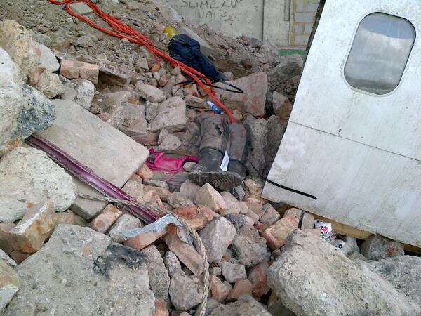 LondonFire's tweet image. 'Crash site' looks real due to the painstaking work to get a plane inside a derelict flour mill #emergencyexercise