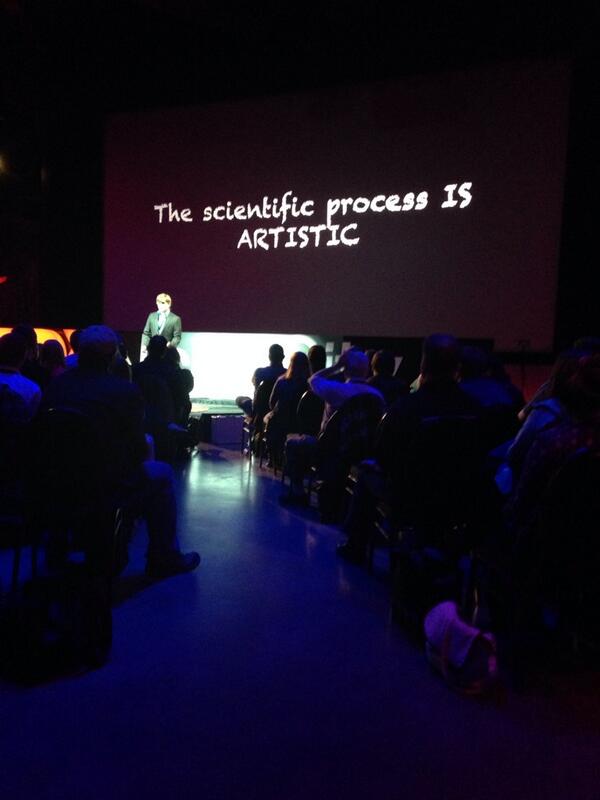 #ThinkIn3D 'the scientific process is scientific' / 'the artistic process is scientific' 21-year old Darryl Dominique