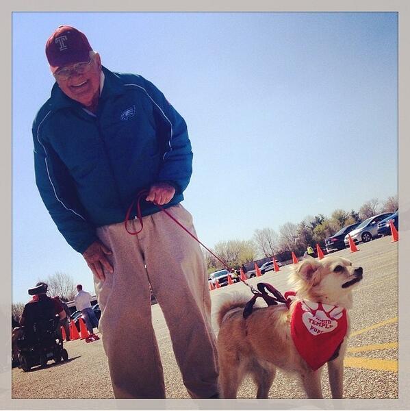TempleAlumni's tweet photo. Bella & Louis are ready for some @Temple_FB! #TempleAlumniWeekend http://t.co/9V1vXO9wFf