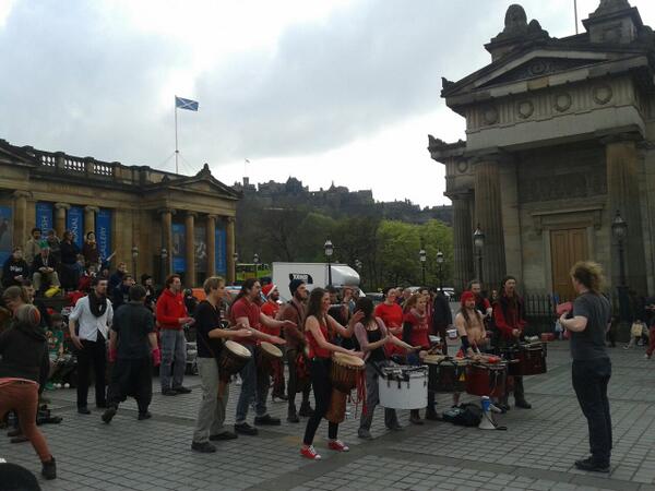 aboutEdinburgh's tweet image. Thanks to @beltanefs for the entertainment on the mound today #fun