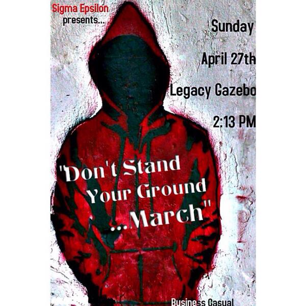 Don't forget about tomorrow's event at 2:13 PM! #standyourground #beware
