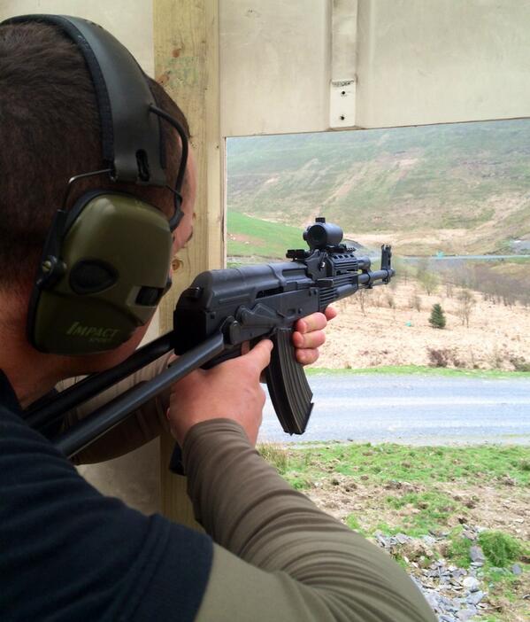 ShieldProtectio's tweet image. Practising with an AK47 and the new weapon I have on order the DTA