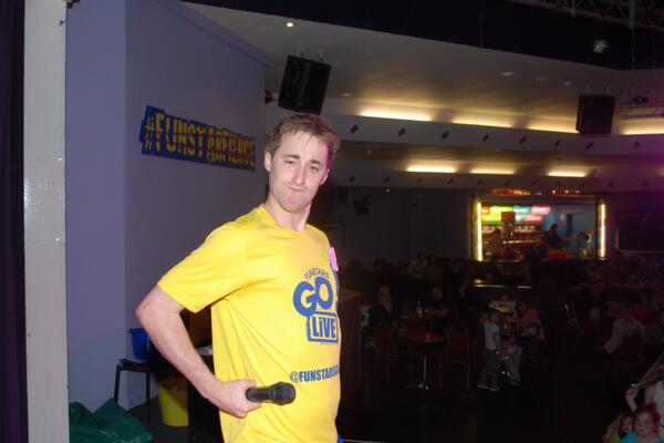 Hayleymberry's tweet photo. "@Christophersiso: @FunStarsGoLive  #primrosevalley   #YELLOWANDPROUD http://t.co/CdohRZDr5y" 
This guy is so funny.  Cant wait till August