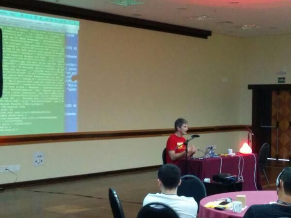reconbot's tweet image. Watching @timpark give a nitrogen.io demo &quot;it can use any npm module like johnny-five&quot; @jsconfbr