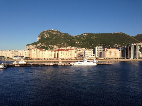 Getting ready to sail from Gibraltarbeen a good call coming here again , where's next #MysteryCruise