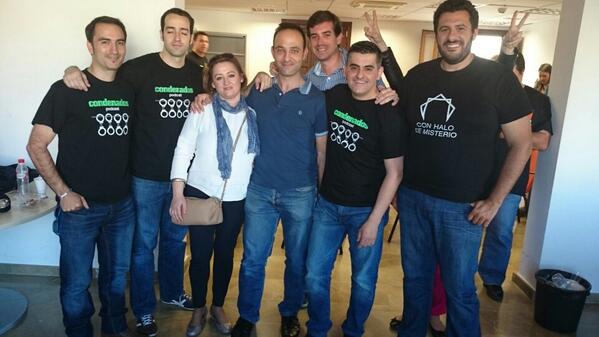 halomisterio's tweet photo. Con amigos todo es mejor @CondenadosPod @Davidearcos @MLucena_Pedro http://t.co/kn9tZRrkxb