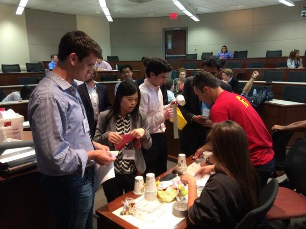 USC_aMBAssadors's tweet photo. Getting to know your classmates early - team building time! #uscftmba16 http://t.co/PLWO2PAoOV