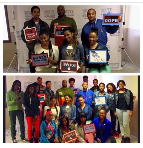 LFPROMO1's tweet photo. #writechicago we do for the youth! @MickLuter @BULLdozed_City @DiaryInDenial @KarliSpeaks @kcoSpoke @JACINTAFISHER http://t.co/xpoRWrLfjj
