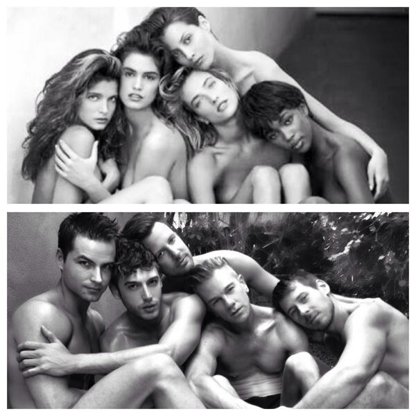 zoesaldana's tweet photo. I mean... Can't even tell which is the original Herb Ritts #pic @GaryMantoosh @GENTSco @jorgeperezjr you guys rock! http://t.co/rQe69b0Sed