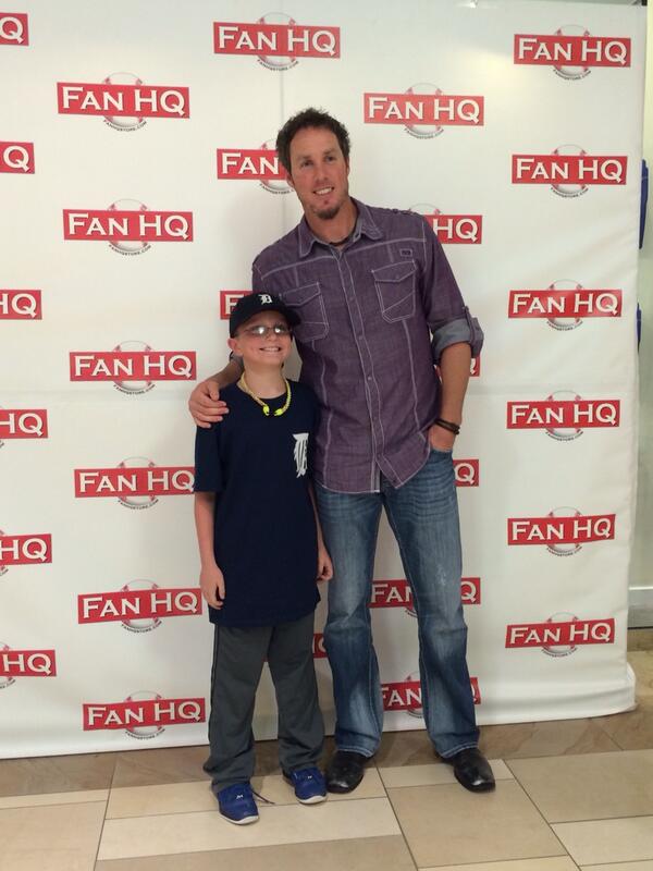 .<a href="/JoeNathan36/">Joe Nathan</a>'s biggest Tigers/Twins fan poses for a pic.