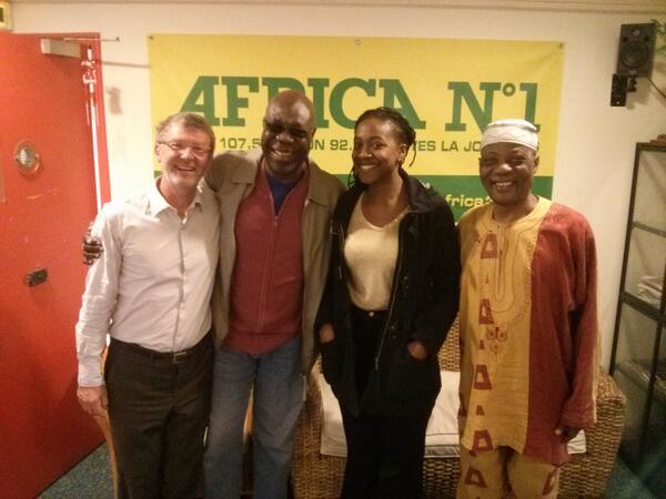 <a href="/ManuDibango/">Manu Dibango</a> le baobab, et Mabinuori Kayode Idowu, bras droit de Fela. On vous donne rdv de 10h à 12h @Radio_Africa1