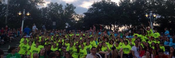 OMMS_Band's tweet photo. Waiting for Fantasmic to begin! Best group shot we could get... Pretty good for 174 of us!! http://t.co/Uw9KXjy1Ls