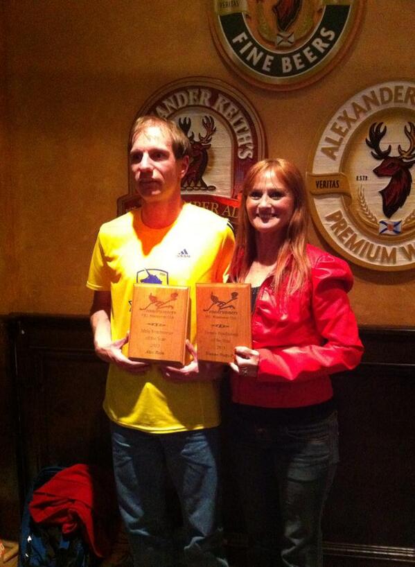 thejypsy's tweet image. What a night for these 2 running buddies! #PEIRoadrunners Alex Bain &amp;amp; Dianne Watts-Pye PEI RoadRunners of the Year