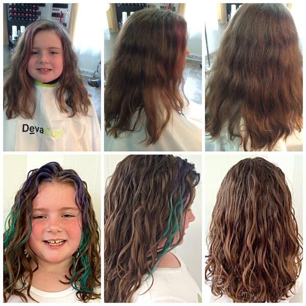 triciadiedrich's tweet image. Before &amp;amp; After #devacurlcut #Devacurl #elumen #Goldwell