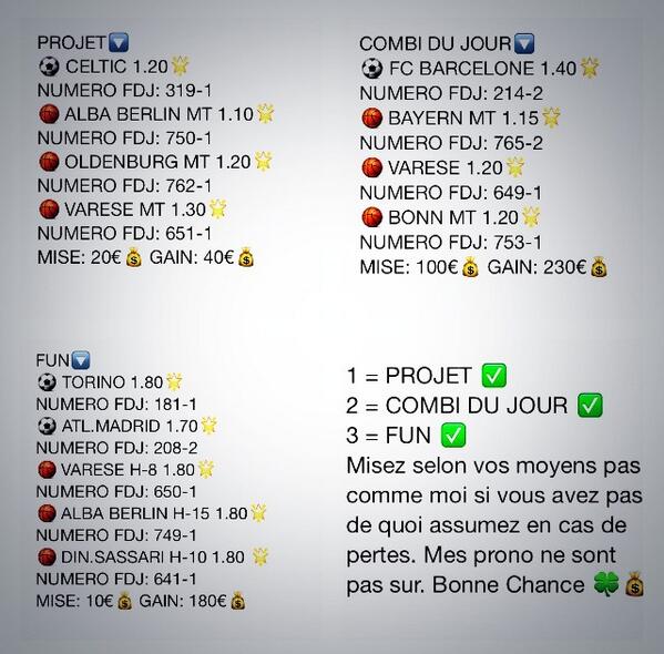 PegasusProno's tweet image. Pronostic 27/04 🌟💰✅ 
#ParionsSport