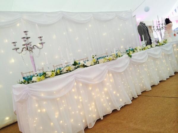 #stunning top table backdrop for your perfect #wedding melodycorporation.co.uk