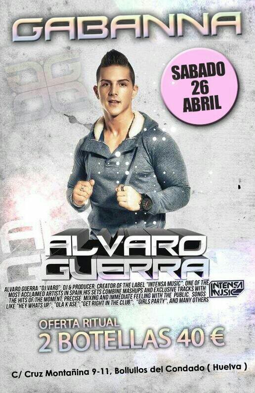 GBollullos's tweet image. Ya Sabado con @AlvaroGuerraDj  con la mejor musica del momento!CHUPITO GRATIS y entra con tu botellon🎉