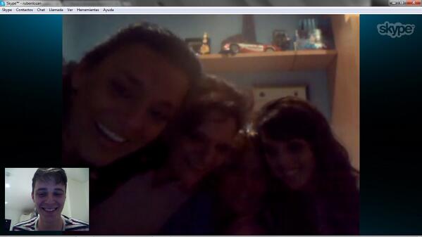 RubenLoSan's tweet photo. always is funny skype with your family!! 
I am seeing you soon =) http://t.co/hE8jPTqX24