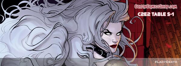 THE FUTURE IS BRIGHT. #LadyDeath: Mischief Night 1 – Prophecy Edition. Cover by Richard Ortiz. #C2E2 table S-1.