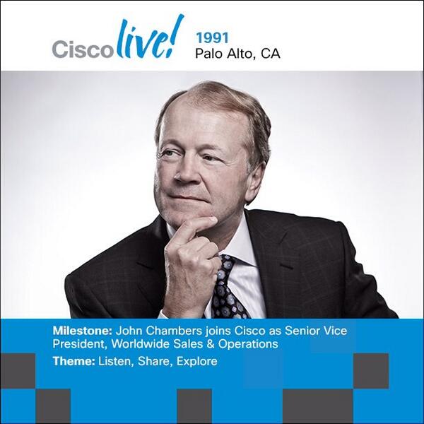Cisco's tweet photo. 24 days until CiscoLive 2014! Be sure to tune in as we count down the years. #CLUS14 http://t.co/2Qu84yI4wP