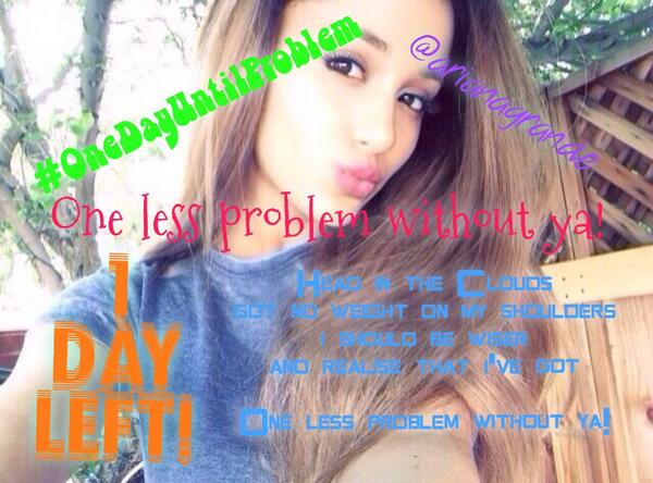 filmIogy's tweet image. @ArianaGrande #onedayuntilproblem #ProblemTomorrowAtMidnignt