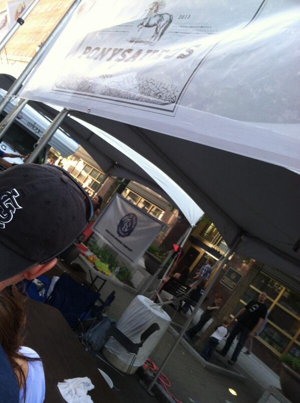 WriterDMK's tweet image. Really wanted 2 try @ponysaurusbrew at @Brewgaloo but they're gone?! Tent's here...