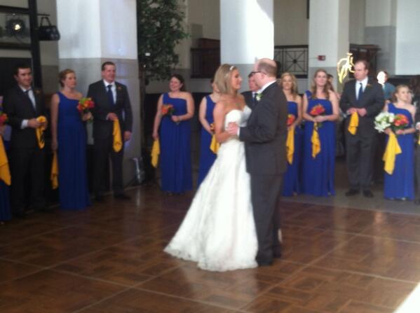 bucketsQP20's tweet photo. Congrats! It's more than just #PuppyLove! “@WCAX_Keith: Fans Mary and Paul Lavoie married on game day! http://t.co/9CHazKo6xx”