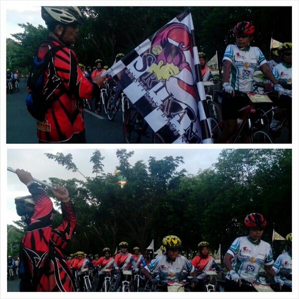 Pelepasan #21srikandi o/ asst.3 kab.Luwu, etape hari ini Belopa - Parepare 165km, cc <a href="/BNI46/">BNI</a>  <a href="/eigeradventure/">EIGER</a>