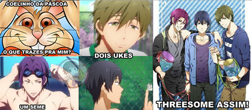 MagicWinter's tweet photo. Rin seme? Makoto Uke? Comoasim? http://t.co/u1w3jry4C2