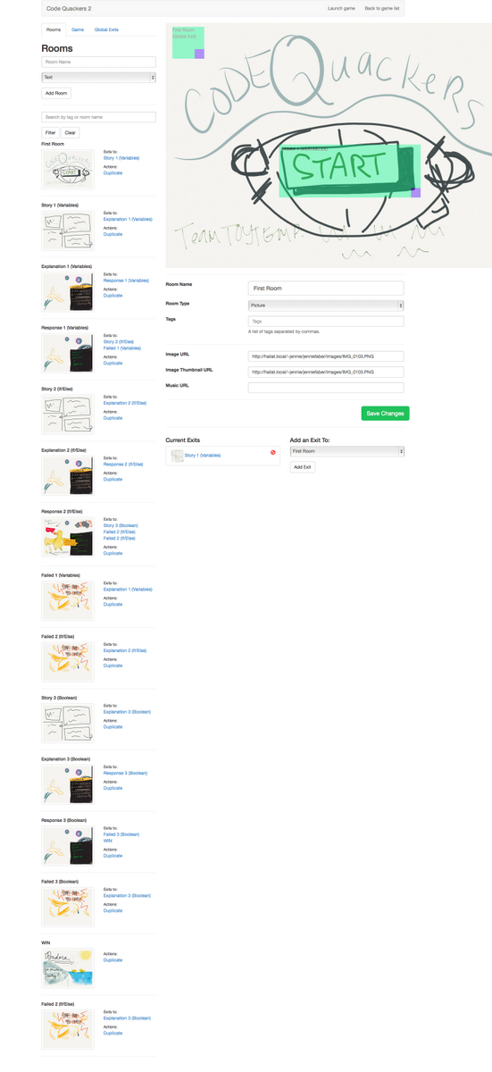 CodeQuackers's tweet image. Code Quackers placeholder art all prototyped up in @ivengine.