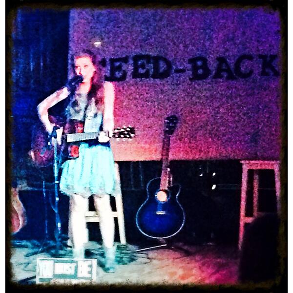 @madisonparks14 Slammin' her new guitar stuff at the Feed-Back event with <a href="/carleyk11/">carley kleban</a> <a href="/jansmithstudios/">Jan Smith Studios</a>  representin'