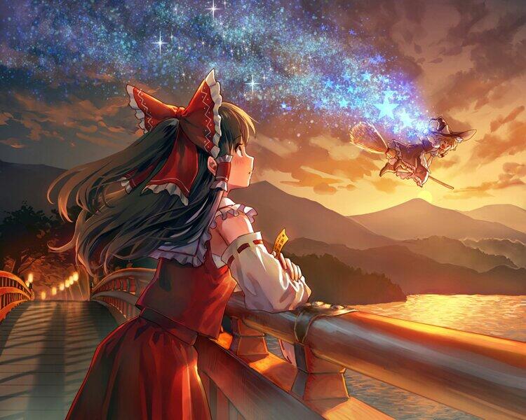 Twitter 上的 東方風景画像 幻想郷の風景 魔符 ミルキーウェイ Http T Co Ypw7kxwndp Twitter