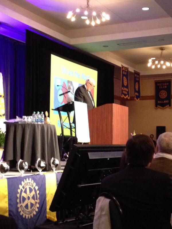 Lofidelphi's tweet photo. Bill Gates Senior speaking at Rotary on polio eradication @rotary http://t.co/jHxEjOO3mf