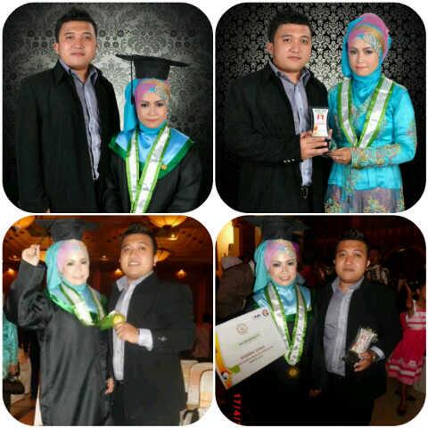 Yuzta1's tweet photo. Happy graduation for me with my beloved @Risky_Febrianto http://t.co/0FCu3c266k
