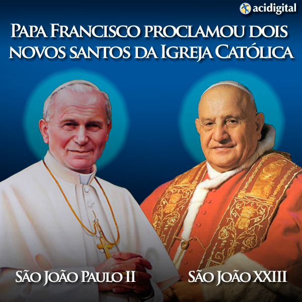 ewtnnewspt's tweet photo. Demos graças a #Deus pelos novos #Santos da #IgrejaCatólica: #SãoJoãoPauloII e #SãoJoãoXXIII http://t.co/RcgdLszKMC