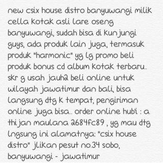 Kunjungi &amp; sebarkan <a href="/KK_Jember/">KERABAT KOTAK JEMBER</a> <a href="/KERABAT_BALI/">Kerabat Kotak Bali</a> <a href="/C6_Surockboyo/">C6 Surockboyo</a> <a href="/csix_surabaya/">csix surabaya</a> <a href="/KKIndonesia/">KK Indonesia</a> @csixmalang @Kerabat_Malang